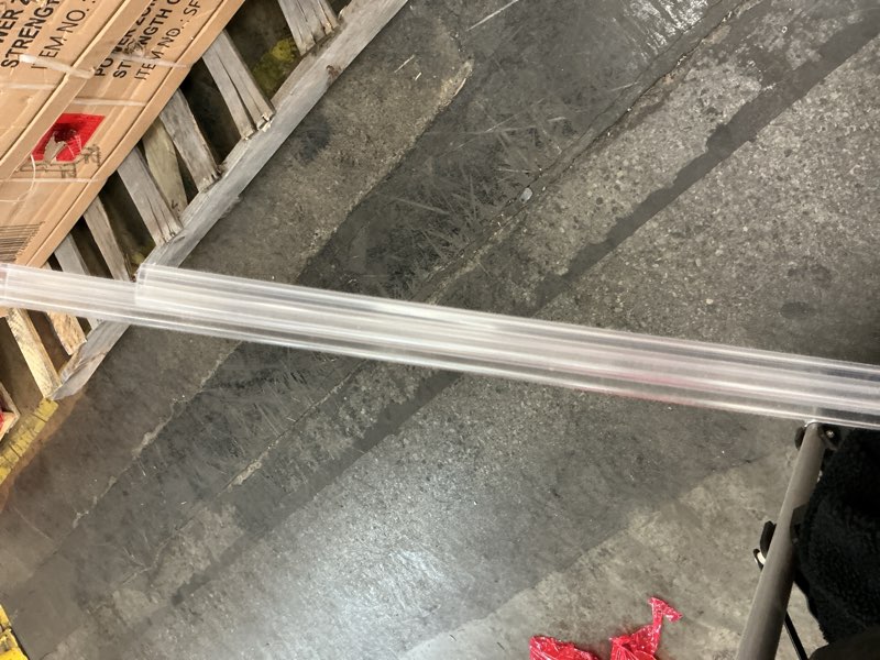 Condition photo showing New/Like New for Shower Glass Door Side Seal, 2PCS 78 Inch Ultra Clear U-Shape PVC Seal Strip, for 1/4"(6mm) Thick Frameless Glass Door, to Stop Water Leakage 1/4 Inch U-Type