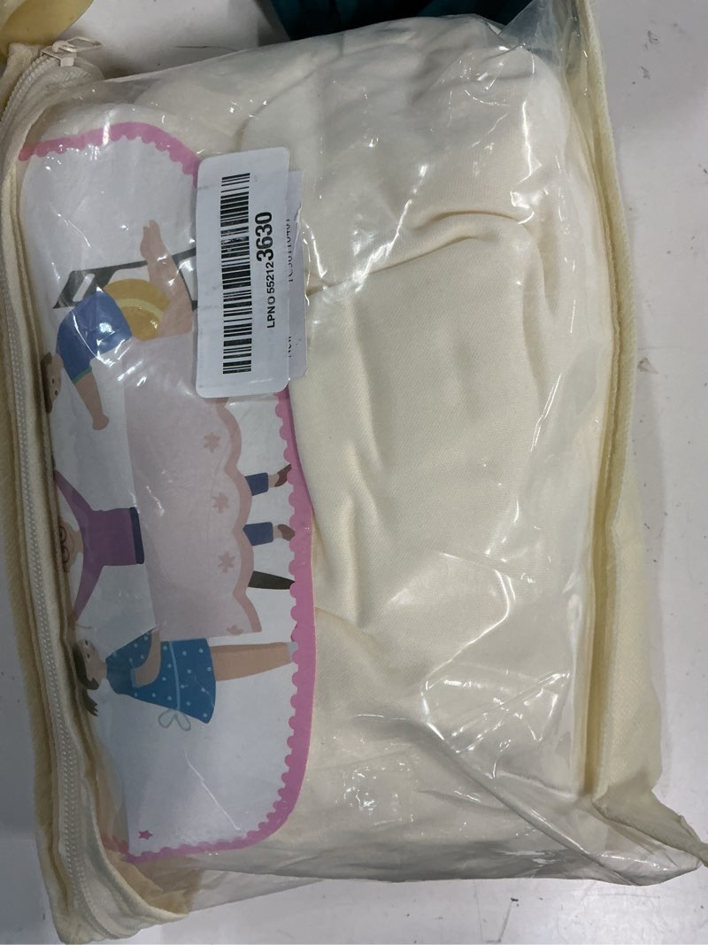 Condition photo showing New/Like New for wish care 34x34 inch ivory square tablecloth - wrinkle resistant fitted card table cloth elastic pleated square table cover for trade shows, weddings, parties & banquets (1 pack) 34" x 34" (square) ivory