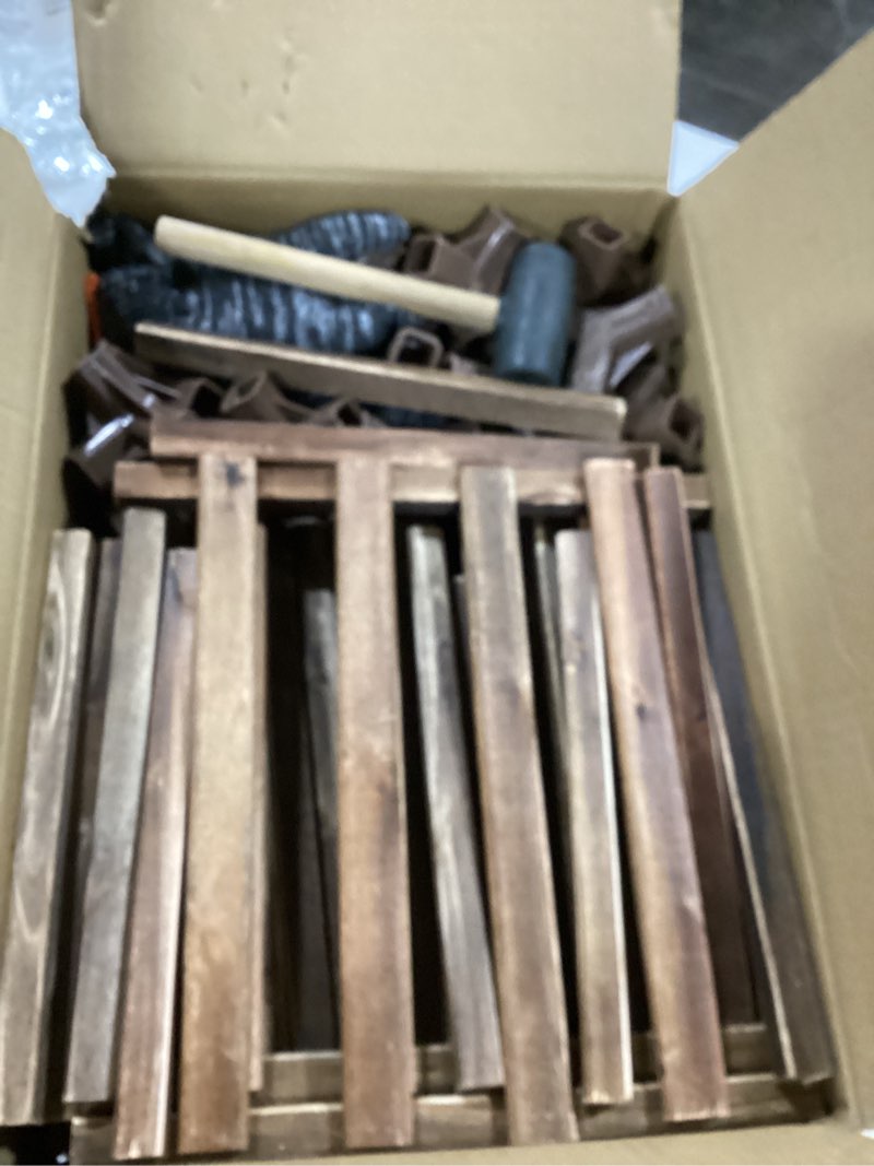 Tikea Plant Stand Indoor Outdoor Hexagonal Plant Stand for Multiple Plants Indoor Large Wooden Plant