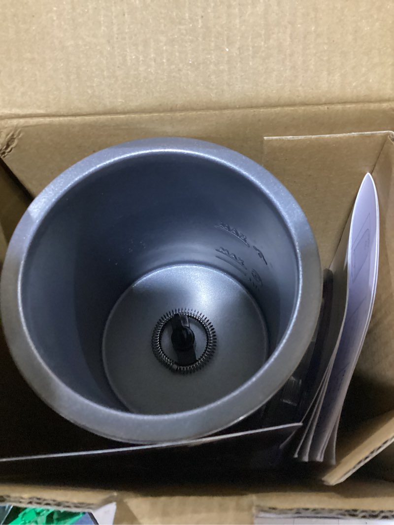 Condition photo showing Good Condition for simpletaste milk frother, 4-in-1 electric milk frother and steamer, automatic warm and cold foam maker and milk warmer for latte, cappuccinos, dark blue medium dark blue