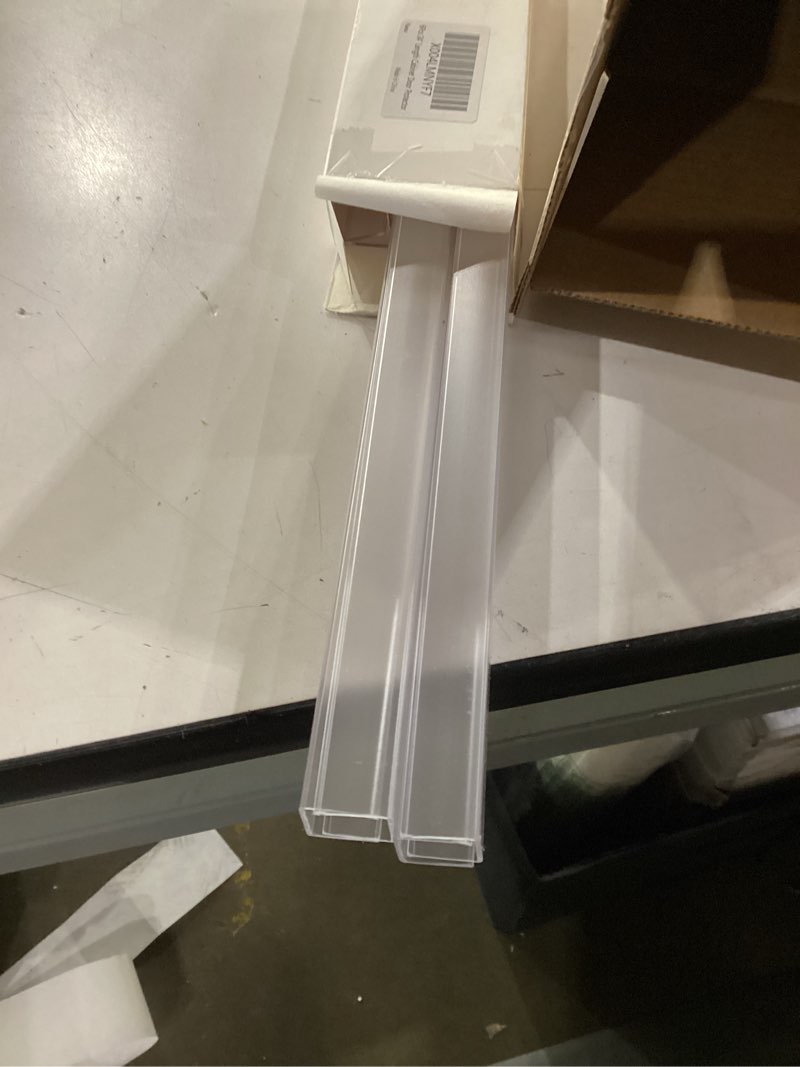 Condition photo showing New/Like New for Cabinet Protector Edge Guard (Pack of 6), 24" Clear PVC Cabinet Edge Protectors for 3/4" Thick Kitchen Cabinets Doors – Slip-On No-Tool Sliding Installation 24 Inches 6