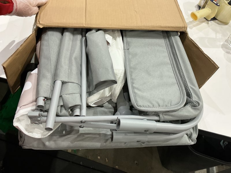 Condition photo showing Good Condition for not exact similar to baby changing table with wheels, maydolly portable adjustable height folding diaper station with nursery organizer & storage rack for newborn baby and infant (light grey)