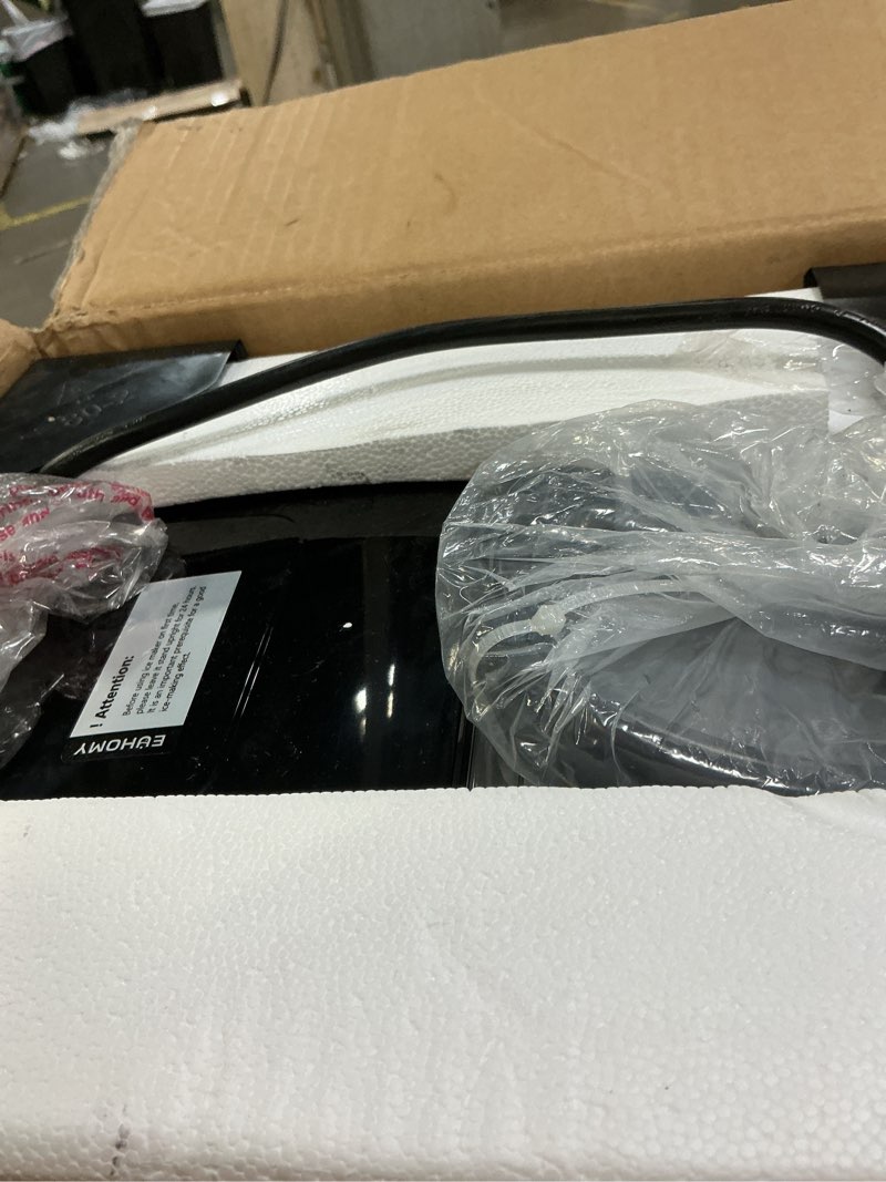 Condition photo showing Good Condition for euhomy nugget ice maker countertop with handle, ready in 6 mins, 34lbs per day, removable top cover, auto-cleaning, portable sonic ice maker with basket and scoop, for home/party/rv/camping (black)