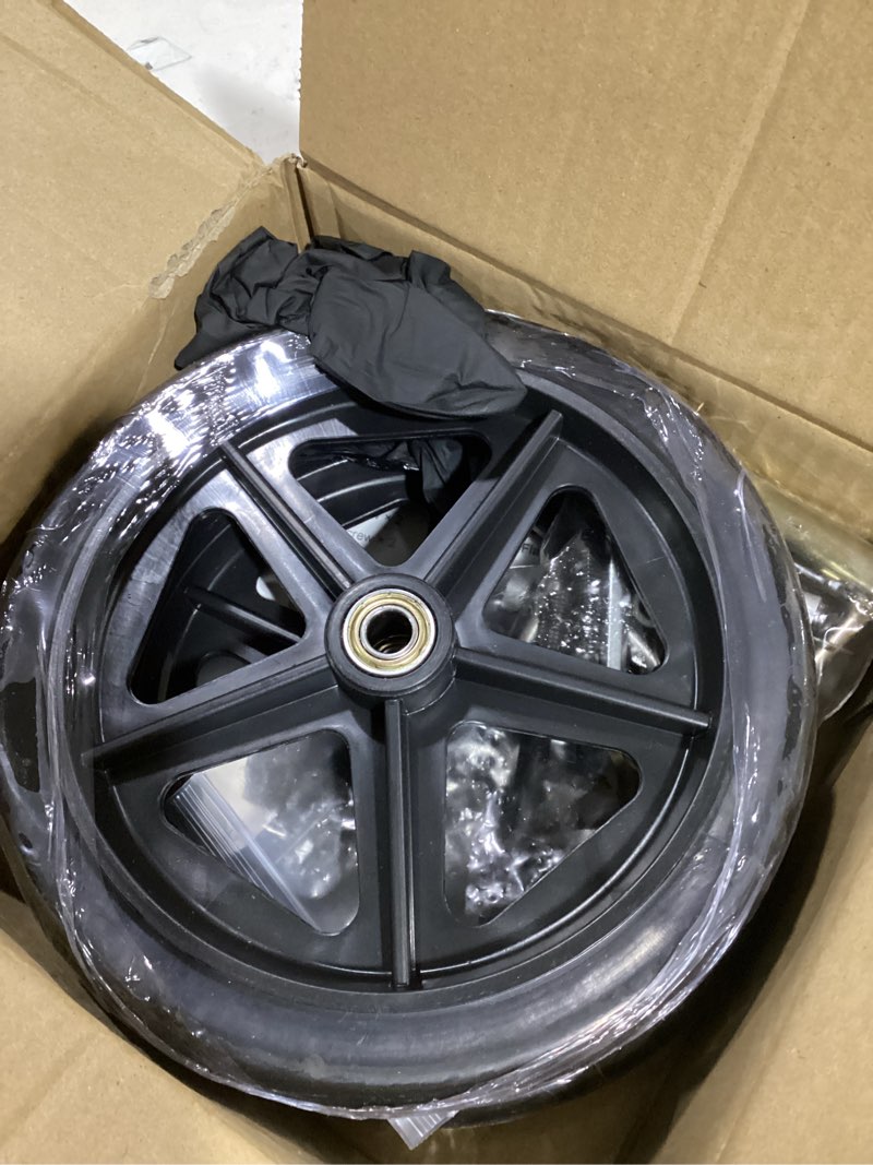 Condition photo showing Good Condition for 2Pcs 8 Inch Replacement Wheelchair Wheels for Walkers - Environmentally Friendly Rubber Material, Wear-Resistant PU Tires, Anti-Slip, and Durable ABS Wheel Hub (8IN Narrow 2Pcs)