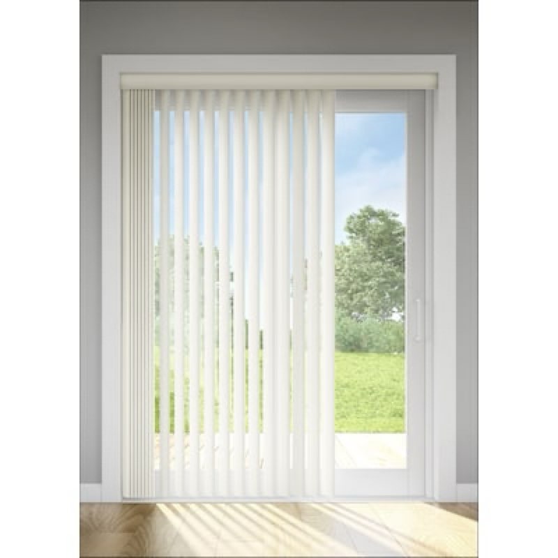 Condition photo showing Good Condition for levolor trim+go 3.5-in slat width 45.5-in x 84-in cordless alabaster room darkening vertical