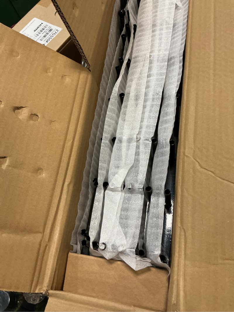 Condition photo showing Good Condition for metal decorative garden fence, 32" high x 26" wide (9 panels + 1 gate) total length 21.6 ft, no dig dog fence outdoor for yard, rustproof animal barrier fencing, garden edging border for yard 10 panels with gate, 32 in (h) x 21.6 ft (l) black