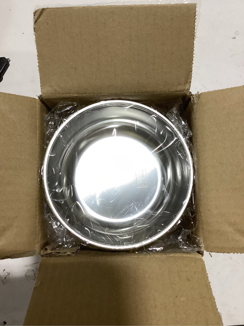 Condition photo showing Good Condition for shineme stainless steel bowls, 6 pack snack containers with removable colorful silicone sleeves, unbreakable kids bowls for icecream, soup, cereal, yogurt... 6pack pink red green blue fresh green and yellow