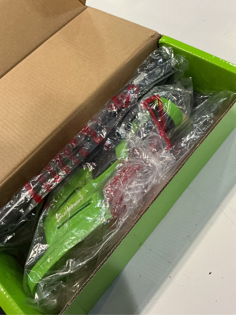 Condition photo showing As Is for 2 in 1 hedge trimmer cordless, 7.2v electric grass cutter and hedge shears, handheld shrub bush trimmer, lightweight grass shears with 2 blades, rechargeable garden tool with battery and type-c cable green