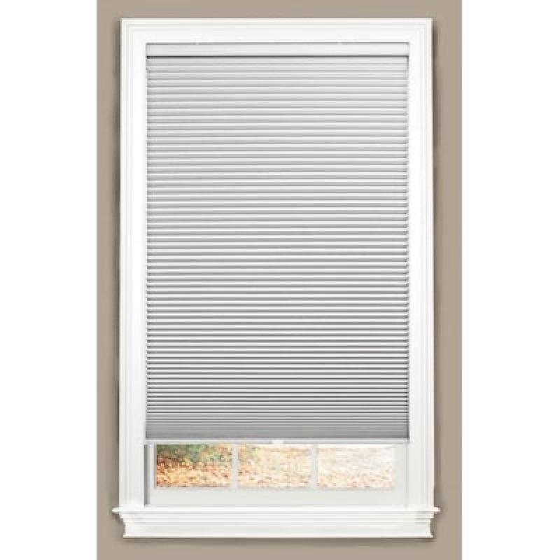 allen + roth 35-in x 64-in White Blackout Cordless Cellular Shade