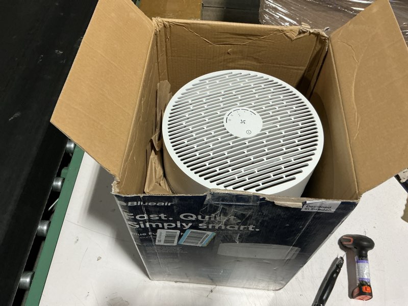 Condition photo showing As Is for blueair air purifiers for medium rooms, bedroom, kitchen, cleans 1,858 sqft in one hour, hepasilent smart air cleaner for home, pets, allergies, virus, dust, mold, smoke - blue pure 311i max
