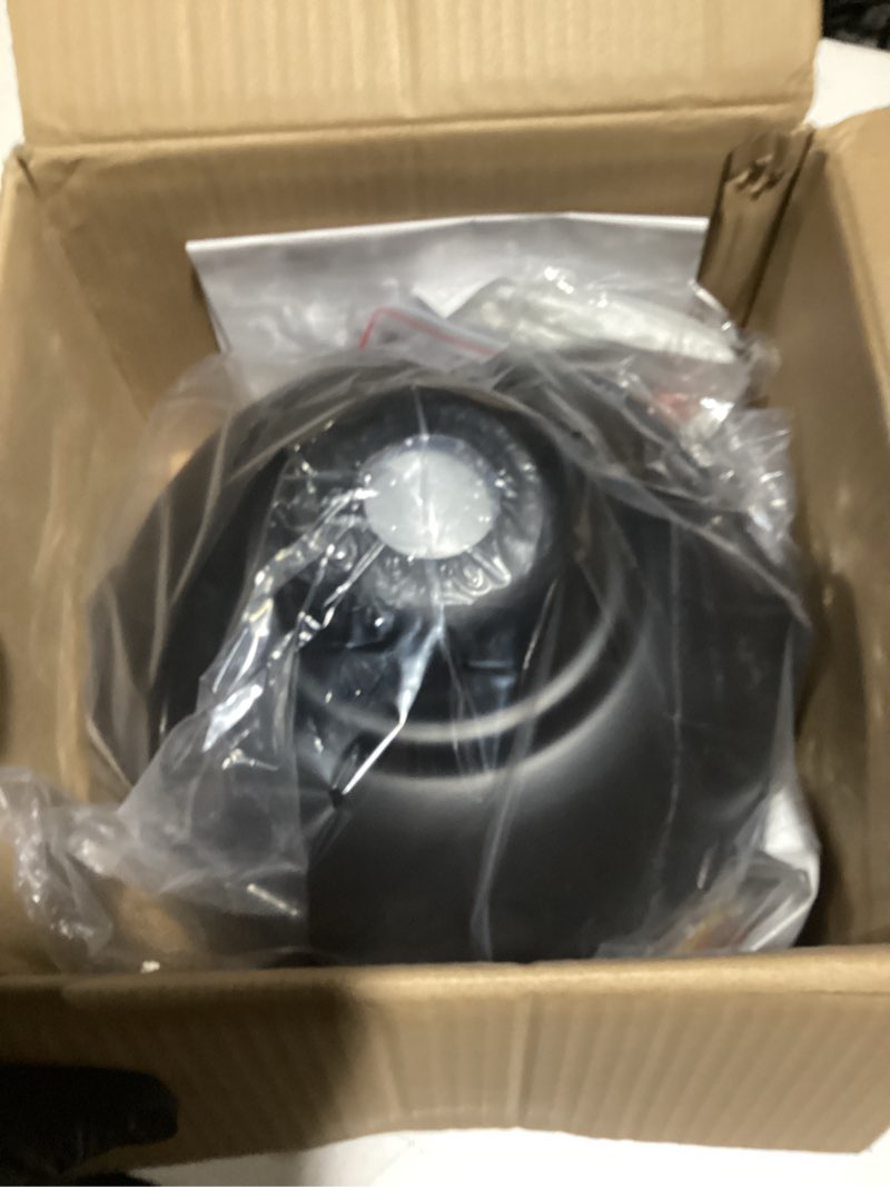 Condition photo showing As Is for 3PCS Matte Black Pendant Lights, Farmhouse Pendant Lamp with Metal Shade (White Inside), Industrial Pendant Lighting for Kitchen Island, Dining Room, Bedroom, Hallway 3 Pack Pendant