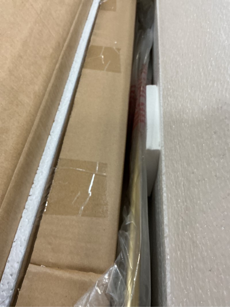 Condition photo showing New/Like New for Linon Gina Mid-Century Bar Cart, Gold