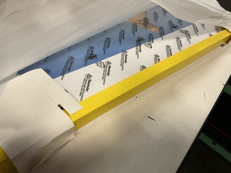 Condition photo showing Good Condition for 20x24 picture frame yellow solid wood photo frames display pictures 16x20 with mat or 20x24 without mat colorful frame for horizontal vertical wall mounting yellow 20" x 24" ( 1 pack )