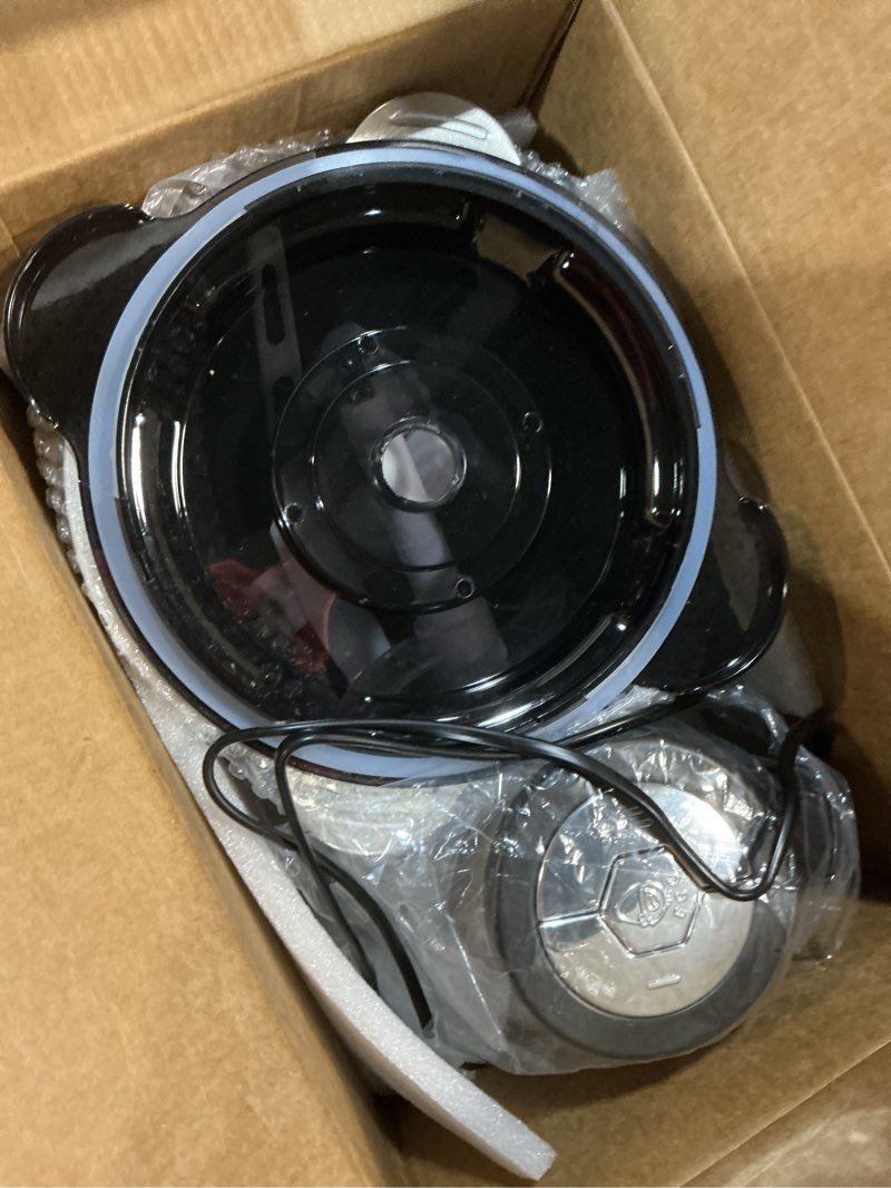 Condition photo showing New/Like New for 3-speed electric food processor: meat grinder, vegetable chopper & baby food maker - 300w, 2 bowls (8 cup stainless steel+8 cup glass), quiet operation