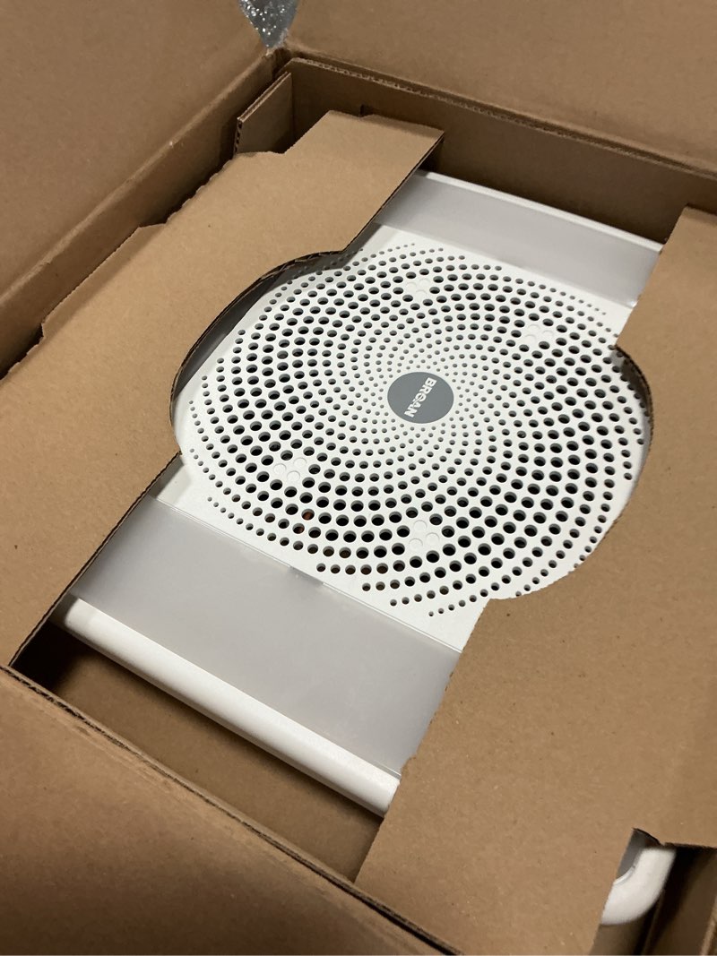 Condition photo showing Good Condition for broan-nutone chromacomfort bathroom exhaust fan with bluetooth speaker, powerful 110cfm/1.5 sones, 24-color led light, spk110rgbl, wall switch chroma sensonic