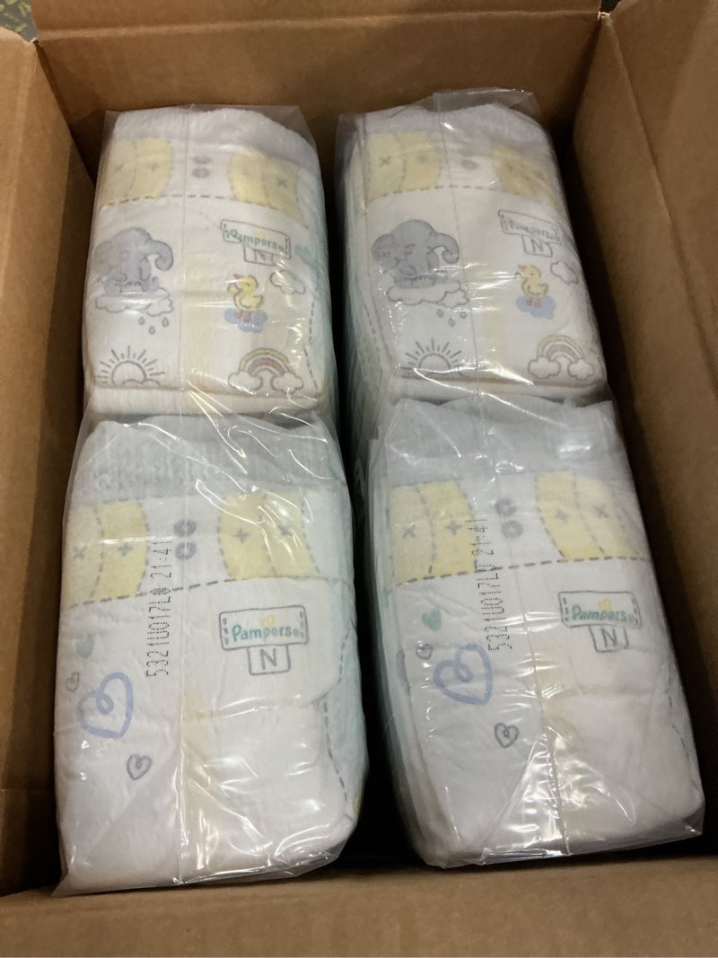 Condition photo showing New/Like New for ((Size 0 ))Pampers Swaddlers Diapers Newborn -, 84 Count, Ultra Soft Disposable Baby Diapers
