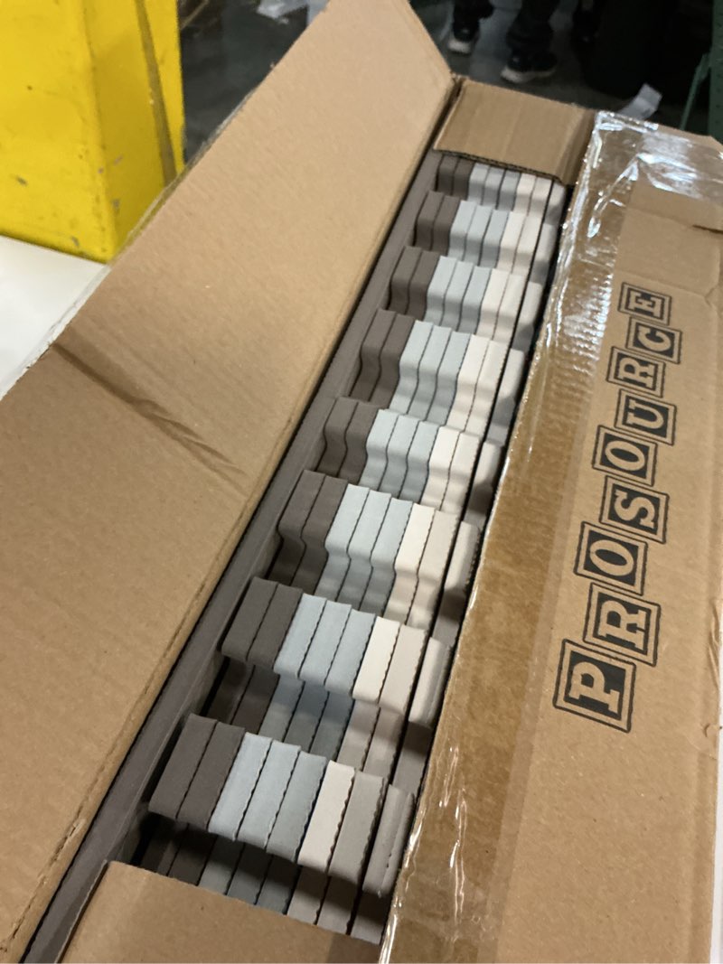 Condition photo showing Good Condition for ProSource Foam Puzzle Floor Play Mat for Kids and Babies with Solid Colors, 36 or 16 Interlocking Tiles with Borders, Brown/Beige/Grey Brown/Beige/Grey - 36 Tiles