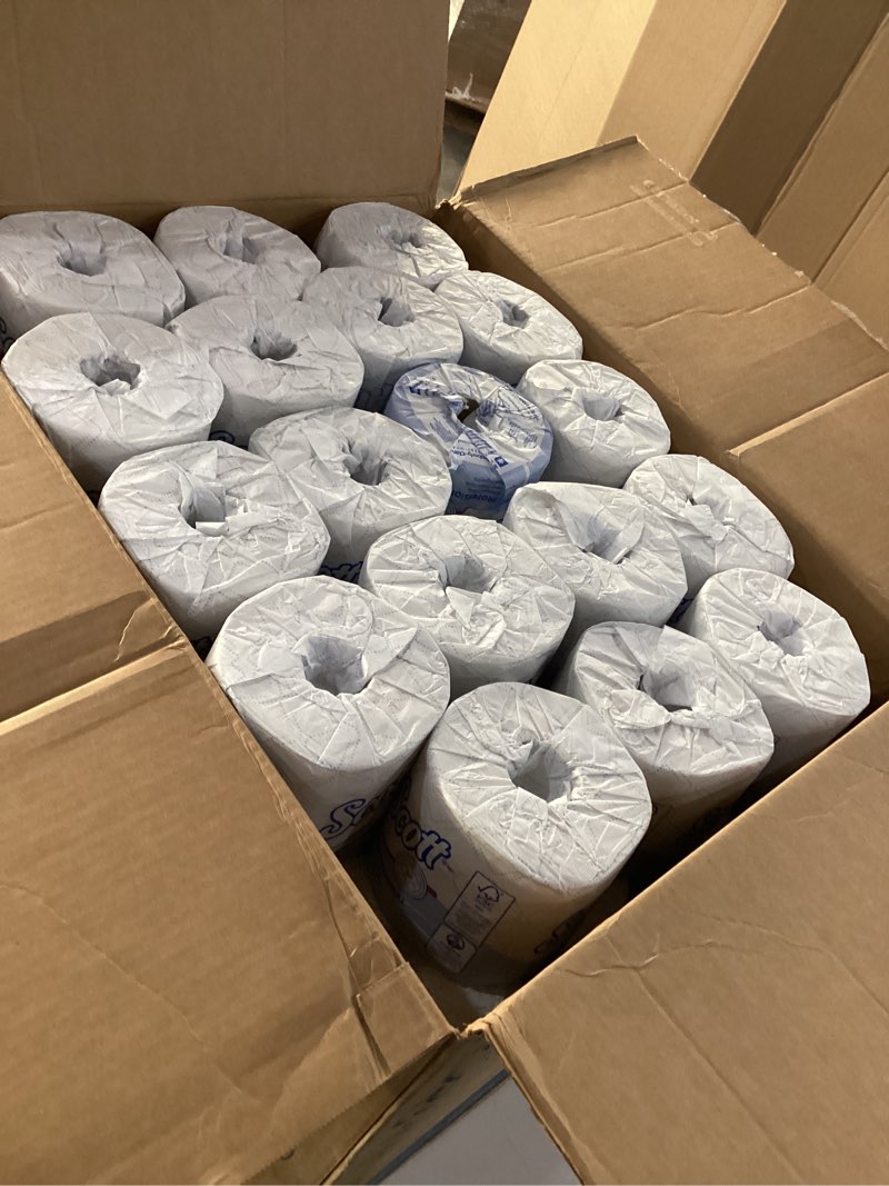 Condition photo showing New/Like New for Scott Professional Standard Roll Bulk Toilet Paper (04460), 2-Ply, Elevated Design, White, Individually Wrapped (80 Rolls of 550 Sheets, 44,000 Sheet Total) 550 Count (Pack of 80)