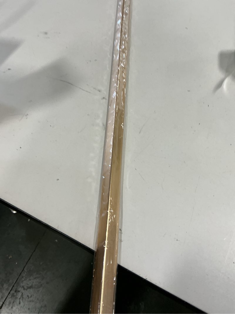 Condition photo showing Good Condition for Aluminum Peel and Stick L Molding Corner Guards with 90° Angle for Wall Door Frame Cabinet Baseboard Protection and Decoration, 51.2in x 0.8in (3Pcs) Matte Gold 51.2in x 0.8in