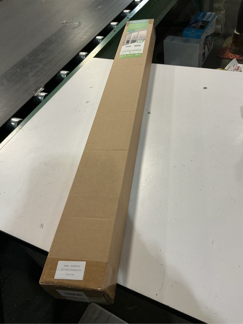 Condition photo showing New/Like New for DENFOON Motorized Zebra Blinds, Solar Powered Dual Layer Automatic Shades with Remote Control, Rechargeable Smart Blinds Horizontal Wireless Electric Shades for Windows, Custom Size, White36 x 72