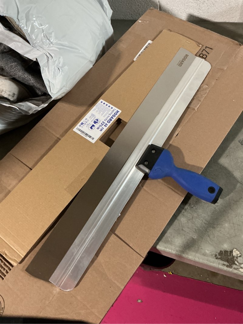 Condition photo showing Good Condition for hogard 24" pro taping knife | premium stainless steel blade with a soft grip | best drywall taping tool