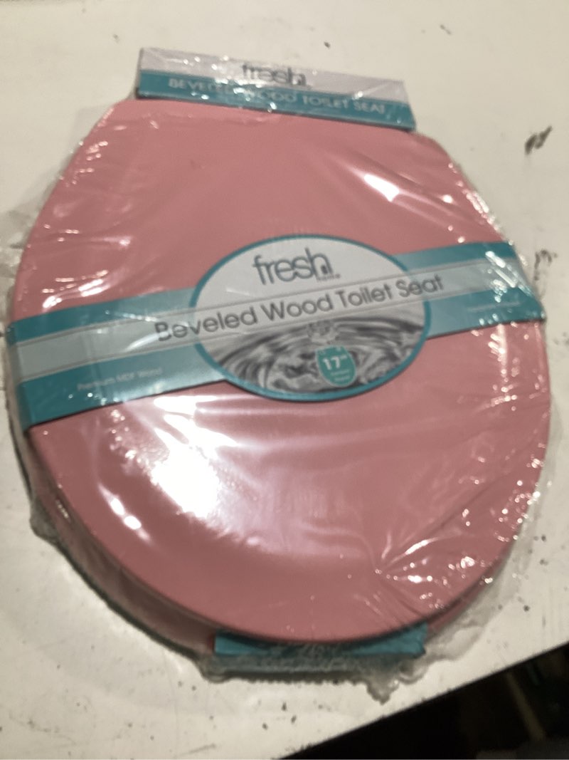Condition photo showing Good Condition for american dream 17" mdf toilet seat – pink finish, durable medium-density fiberboard construction with easy-install hardware and standard round fit
