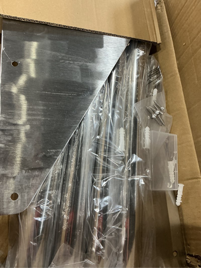 Condition photo showing Good Condition for zonon 22 inch stainless steel tubular wall mount shelf for glass rack and dish drying, commercial grade for home bar restaurant kitchen milk tea shop use