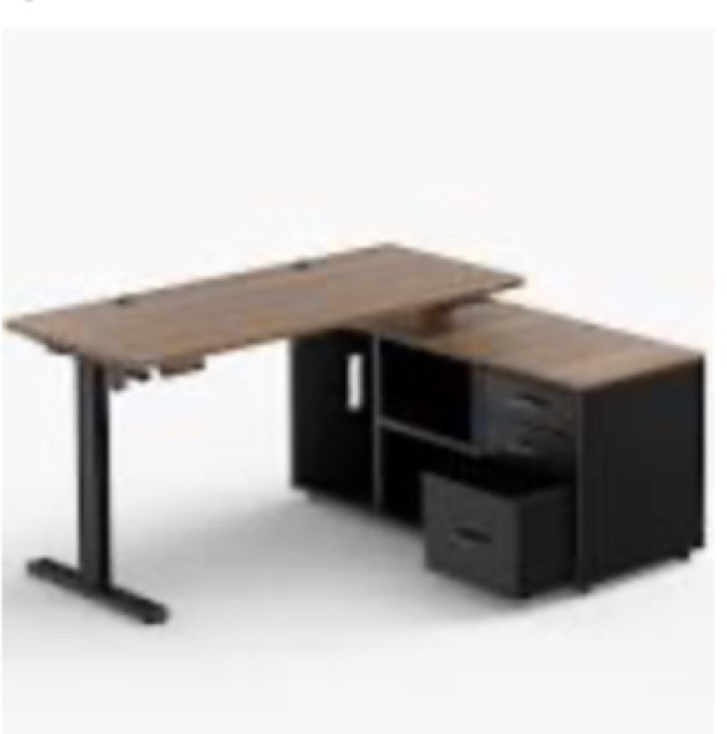 Premium Executive Desk L-Shaped Reversible color black 