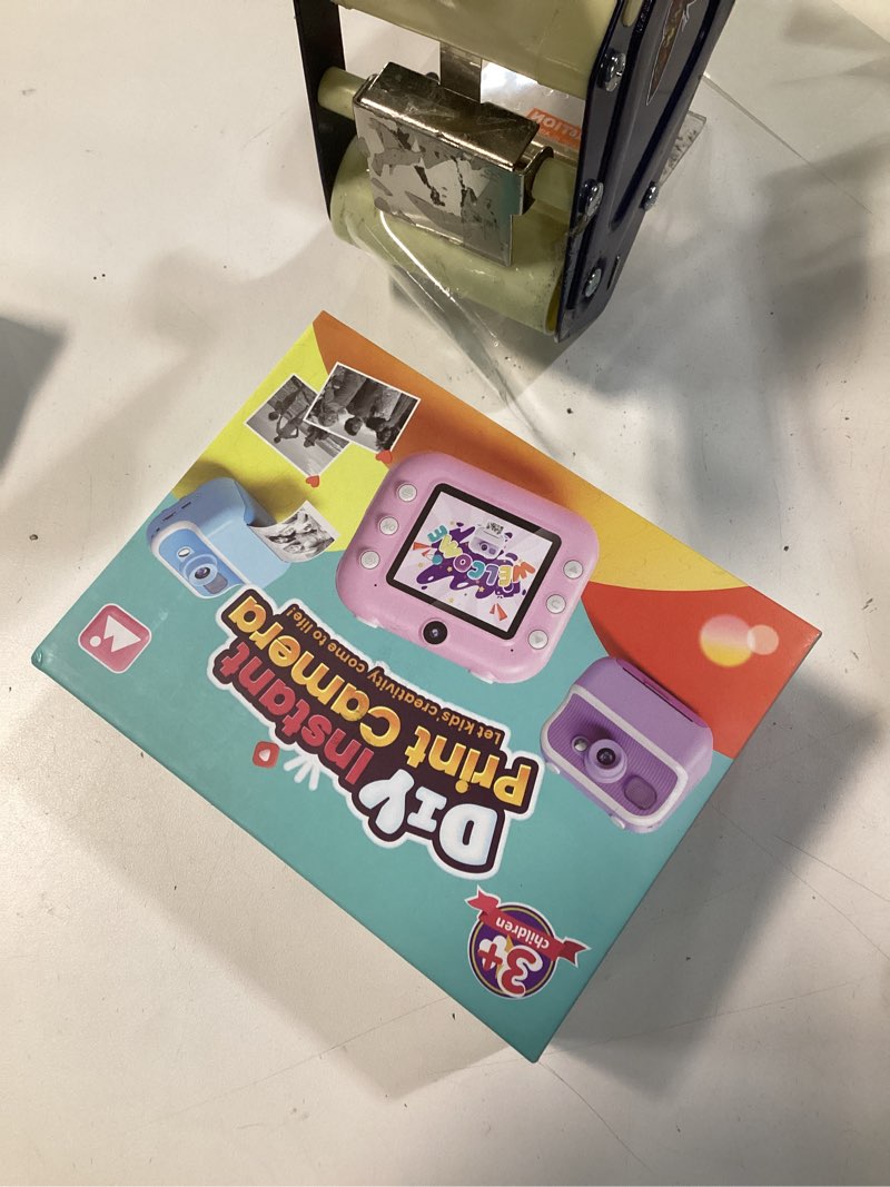 Condition photo showing New/Like New for Instant Camera, Front Rear Dual Selfie Kids Camera with 1080P Videos, Holiday Birthday Gifts for Kids Age 3-12, Toddler Portable Travel Print Digital Camera Toy for 4 5 6 7 8 9 Year Boys Girls Purple