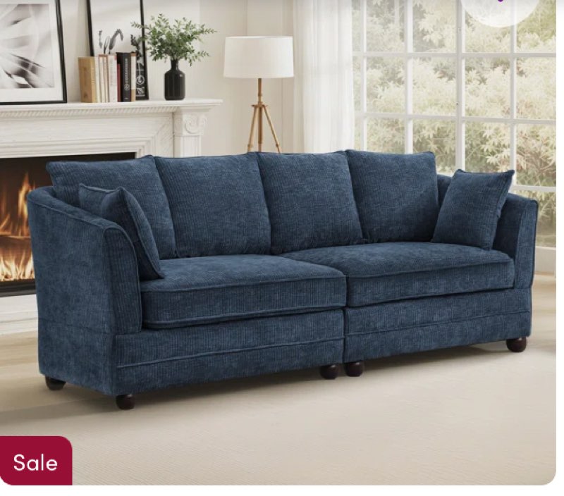 (Incomplete  box 1 of 2 )Ethan Upholstered Sofa-2-R