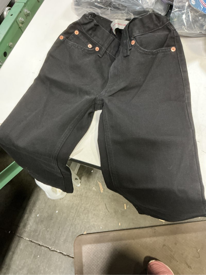 Condition photo showing Good Condition for levi's boys 505 regular fit jeans 8 black