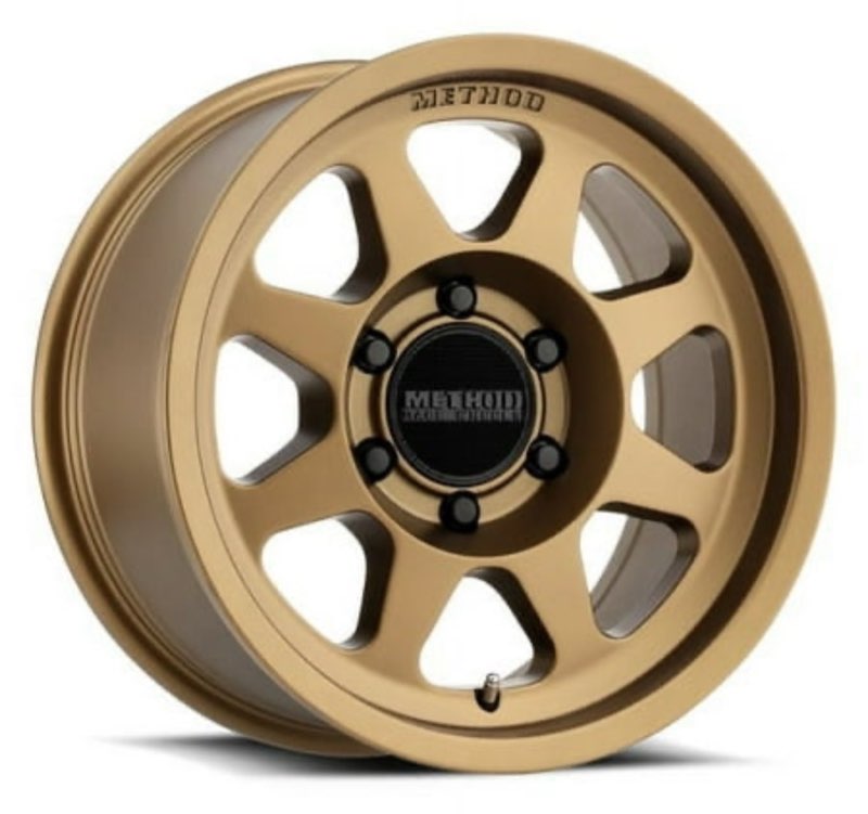 Method Race Wheels mr701 17x8.5 5x127 0et 71.5mm method bronze wheel Fits select: 2015-2019 2021 JEEP WRANGLER UNLIMITED