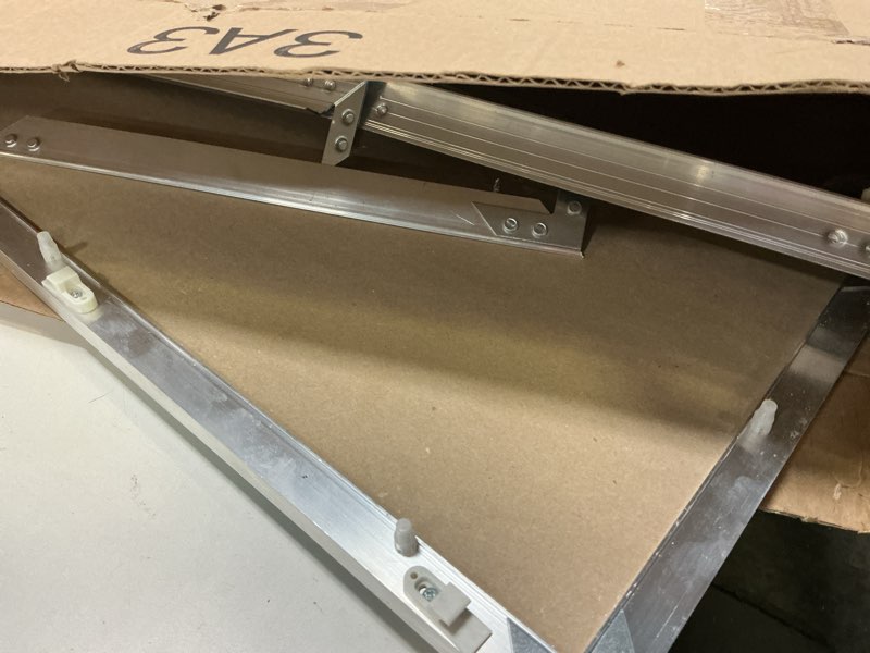 Condition photo showing As Is for 12" x 24" Inch Wall Access Panel - Waterproof Drywall Panel & Aluminum Frame Crawl Space Hatch Door - Plumbing Access Panel for Wall & Ceiling, HVAC - Drywall Access, Cover Aluminum / Gypsum 12 x 24