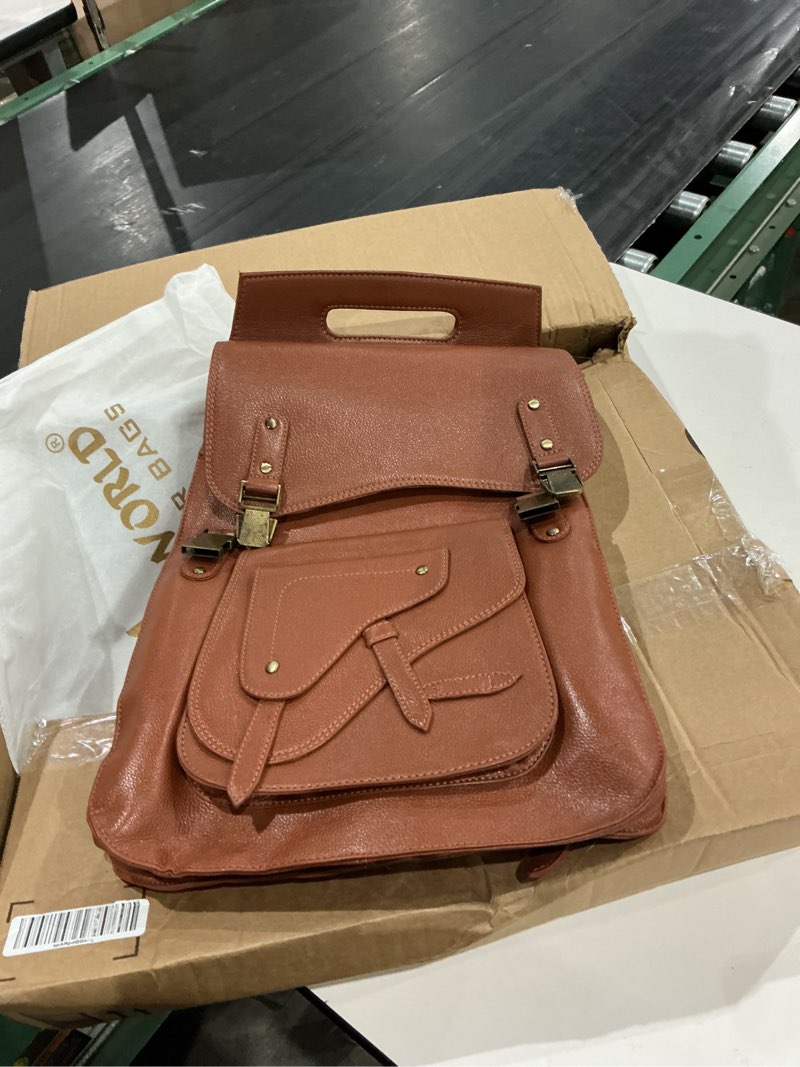 handmade world vintage full grain 18 inch camel brown leather laptop large backpack casual bookbag daypack camping travel rucksack knapsack, camel brown, 17 inch, laptop backpacks
