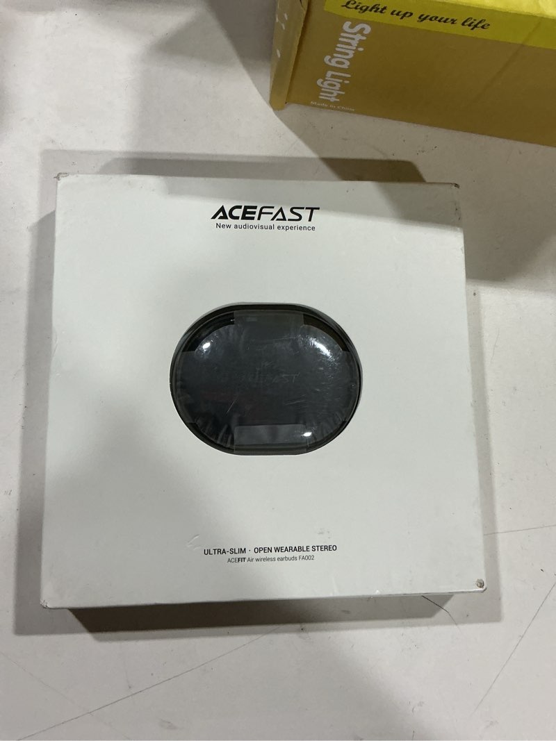 Condition photo showing Good Condition for acefast acefit air open ear headphones, wireless earbuds with rich bass, bluetooth 5.4 sports headphones with charging case, 32h playtime earbuds ip54 waterproof for running, cycling, walking, workout all black
