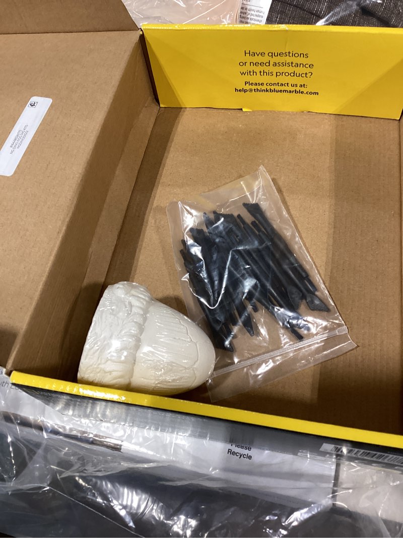 Condition photo showing As Is for incomplete only 1 dinosaur eggnational geographic dinosaur dig kit - 12 dino shaped dig bricks with dinosaur figures inside & excavation tool sets, egg hunt or dig party activity, great stem toy for boys & girls 12 dino-shaped dig bricks