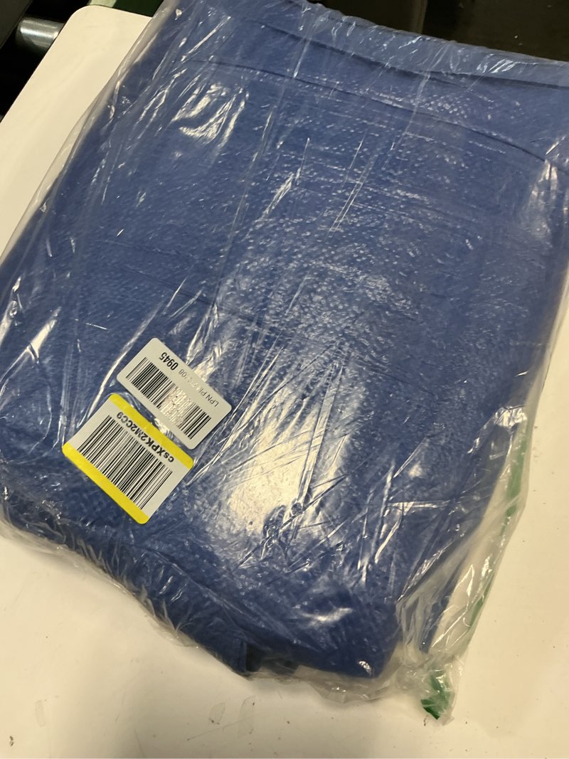 Condition photo showing Good Condition for better blue poly tarp 20' x 35' - multipurpose protective cover - lightweight, durable, waterproof, weather proof - 5 mil thick polyethylene - by xpose safety 20 feet x 35 feet blue