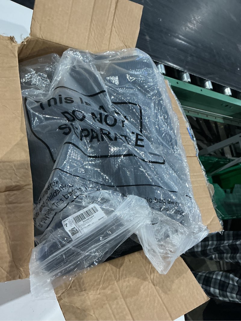 Condition photo showing As Is for trampoline net replacement trampoline safety round frame enclosure weather resistant breathable net with double headed zippers