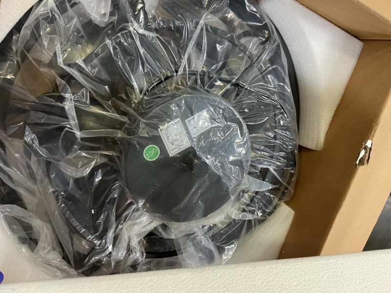 Condition photo showing New/Like New for fanbulous outdoor rgb ceiling fans with light for patios, 20" waterproof plug in ceiling fan, gazebo fan remote&app control, 3cct dimmable,caged ceiling fan with hanging hook for porch, pergola rgb black 20 inch