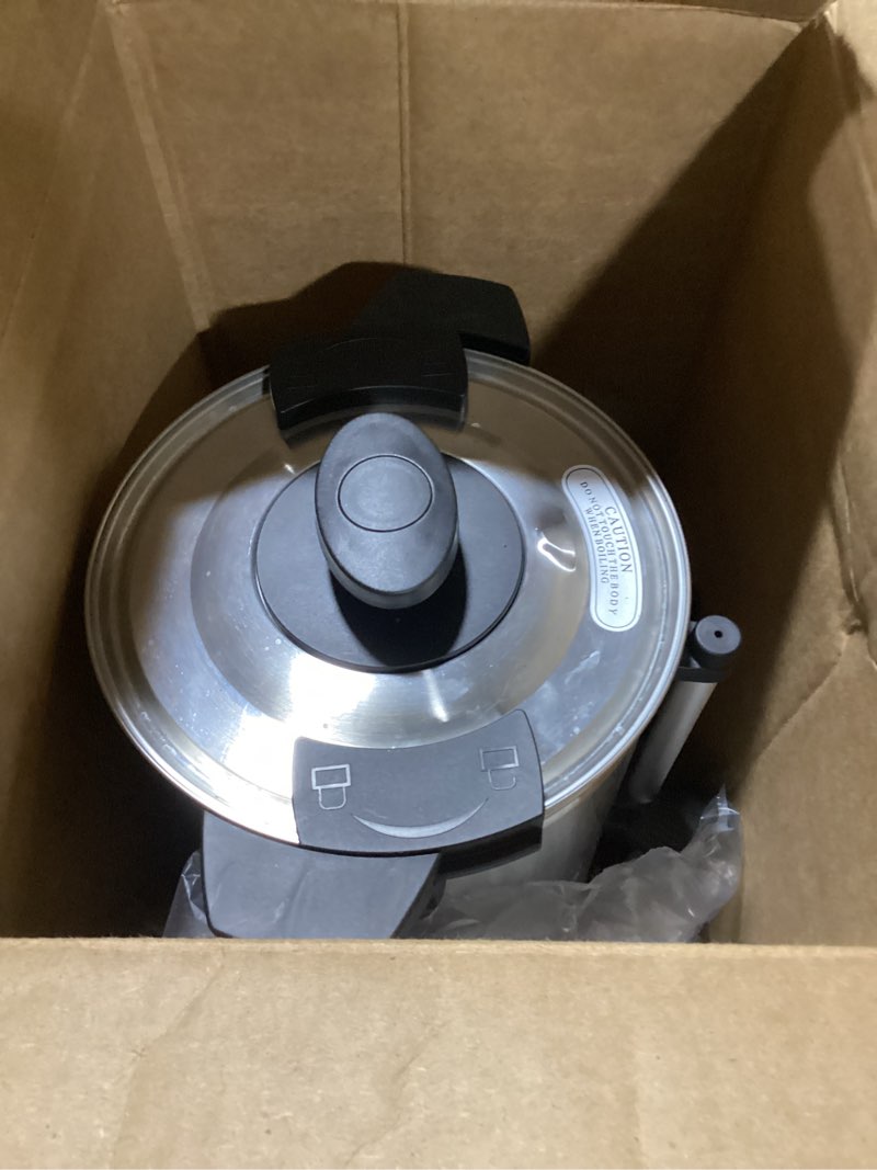 Condition photo showing As Is for SYBO SR-CP-50B Commercial Grade Stainless Steel Percolate Coffee Maker Hot Water Urn for Catering, 50-Cup 8 L, Metallic 8L Metallic