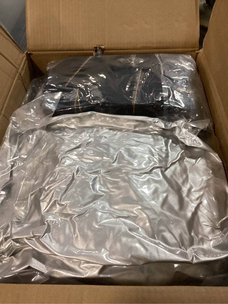 Condition photo showing New/Like New for Mofeez 5th Wheel RV Cover 33-37ft, 420D Oxford Fabric Fifth Wheel Cover, Rip-Stop Anti-UV Waterproof Windproof Camper Cover with 3Pcs Extra Straps, 6 Gutter Covers & 4 Tire Covers Fits 33'-37' Silver Oxford 5th Wheel RV Cover