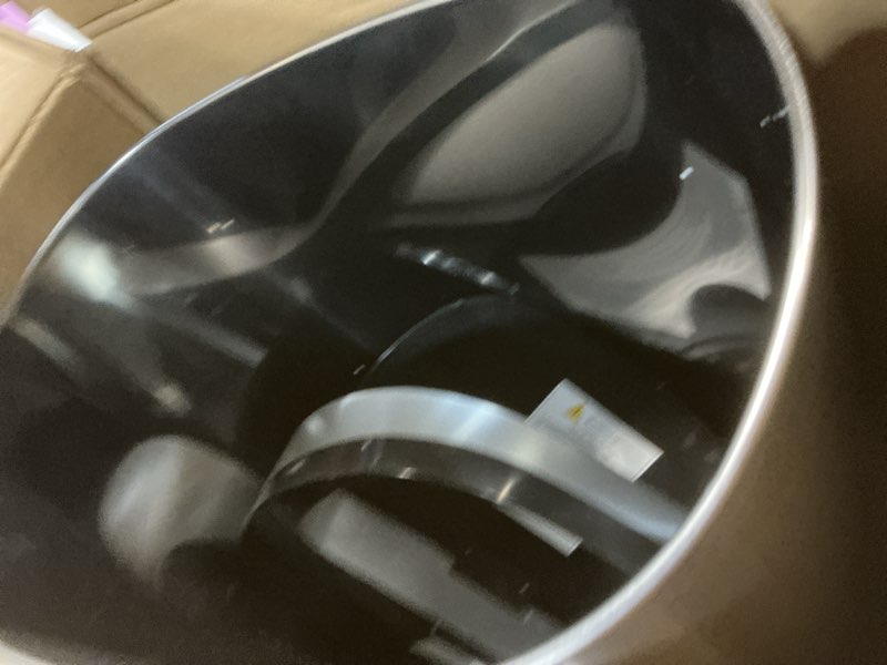 Condition photo showing Good Condition for bestoffice | 13 gallon trash can with lid | automatic touchless garbage can | odor control | modern oval design | easy to clean | stainless steel | fits any kitchen, bathroom, office or home stainless steel stainless steel