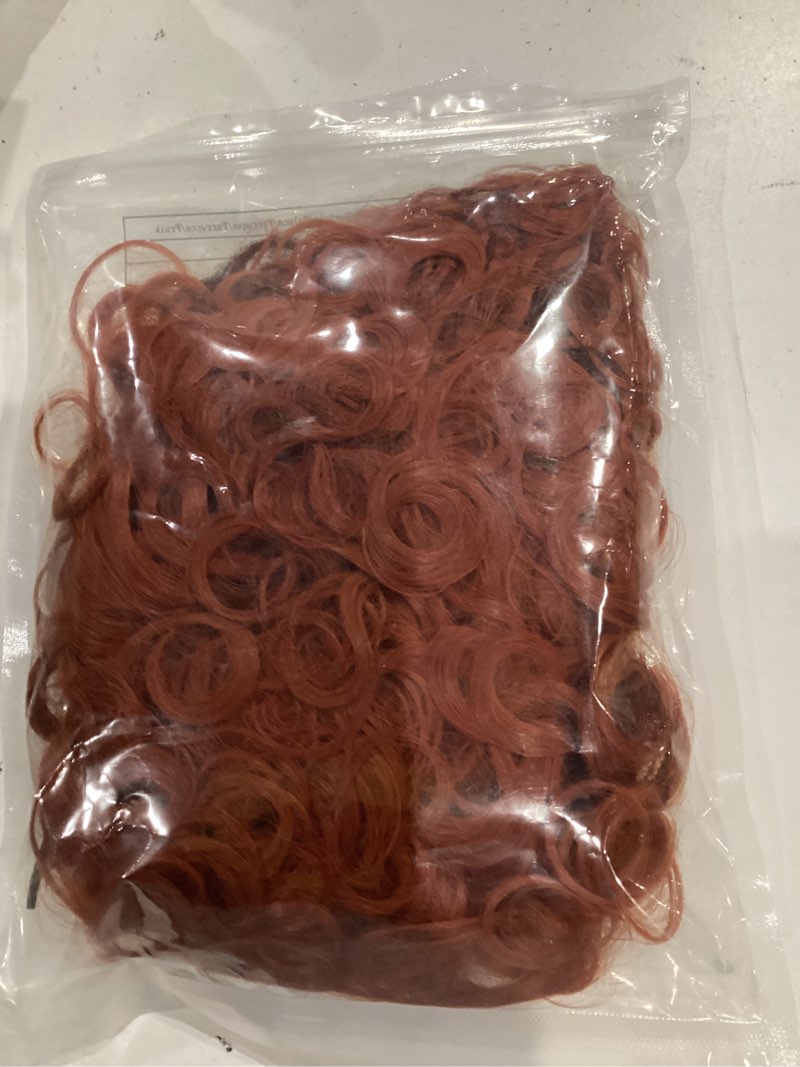 Condition photo showing New/Like New for yuehong Short Curly Red Wig Adult Anime Cosplay Costume Soft Breathable Heat Resistant Synthetic Fibers Wig Party Cosplay Costume Hair for Women