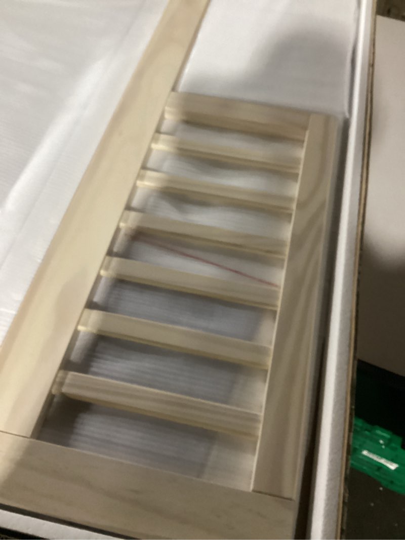 Condition photo showing New/Like New for Babyletto Gelato 4-in-1 Baby Crib Convertible to Wooden Toddler Bed, Daybed & Full-Size Bed, GREENGUARD Gold Certified - Made of 100% Solid Wood, Includes Toddler Conversion Kit - Honey with Vegan Tan