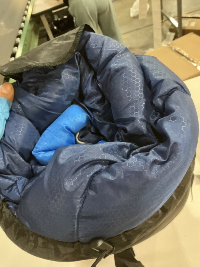 Condition photo showing Good Condition for BISINNA Sleeping Bag with Pillow - 4 Season Backpacking Sleeping Bag Lightweight Waterproof Warm and Washable for Adults, Kids, Women, Men's Outdoors Camping, Hiking, Mountaineering Blue 86.6" x 31.5" Left Zipper