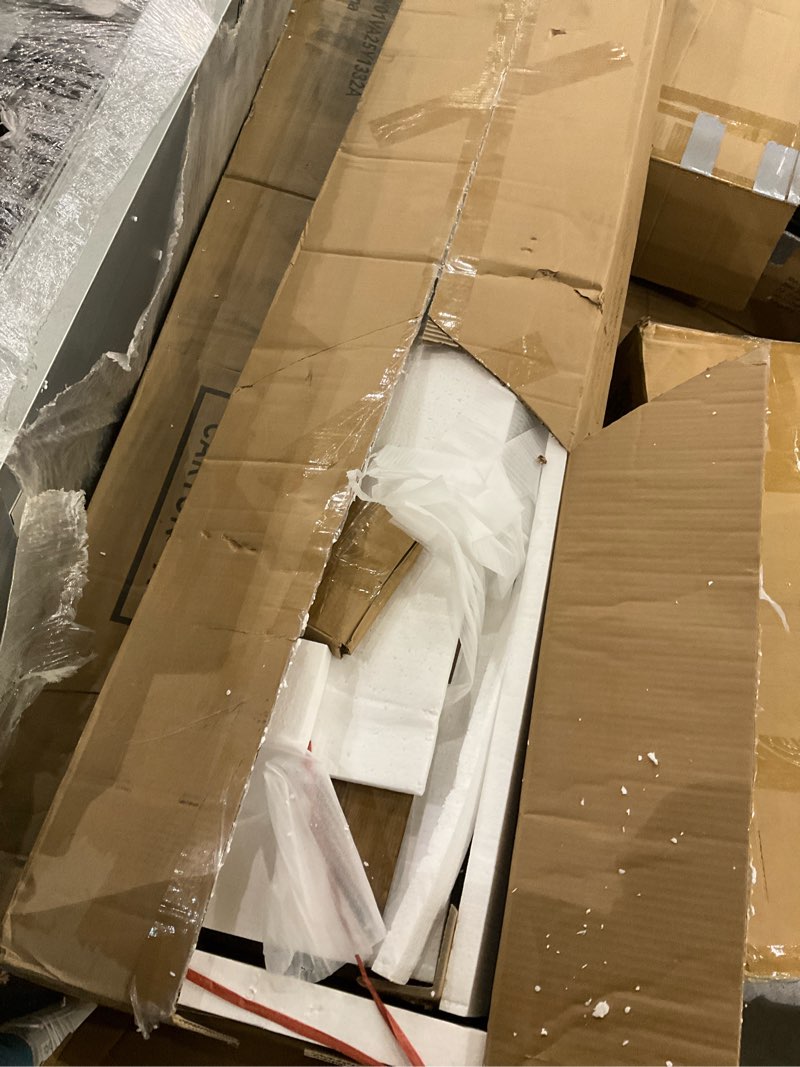 Condition photo showing As Is for LITTLE TREE Console Table, 63 Inches Extra Long Sofa Table for Living Room, Modern Hallway Entryway 