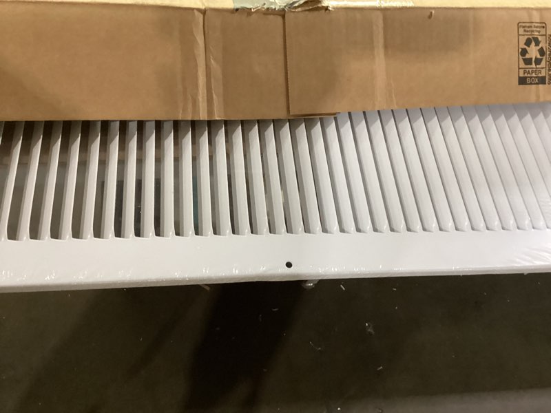 Condition photo showing Good Condition for engera return air grille - sidewall and ceiling - hvac vent duct cover diffuser - white 24" x 24" [outer dims: 25.75w x 25.75"h]