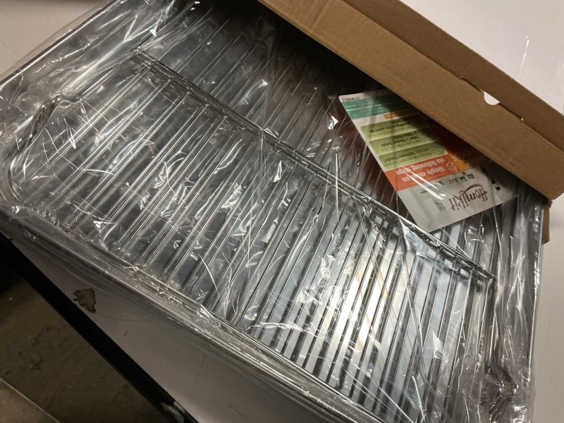 Condition photo showing Good Condition for homikit baking sheet with rack set (2 pans+2 racks), 18x13 inches stainless steel half cookie sheets with cooling racks non toxic, large bacon crisp trays for oven baking cooking, dishwasher safe 4 17.6x13x1