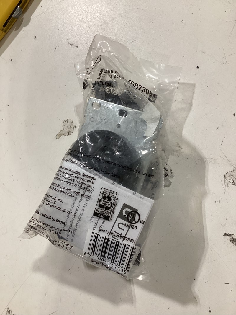 Condition photo showing As Is for Utilitech 30A EV CHARGER OUTLET 30 -Amp 125/250-volt Weather Resistant Recessed