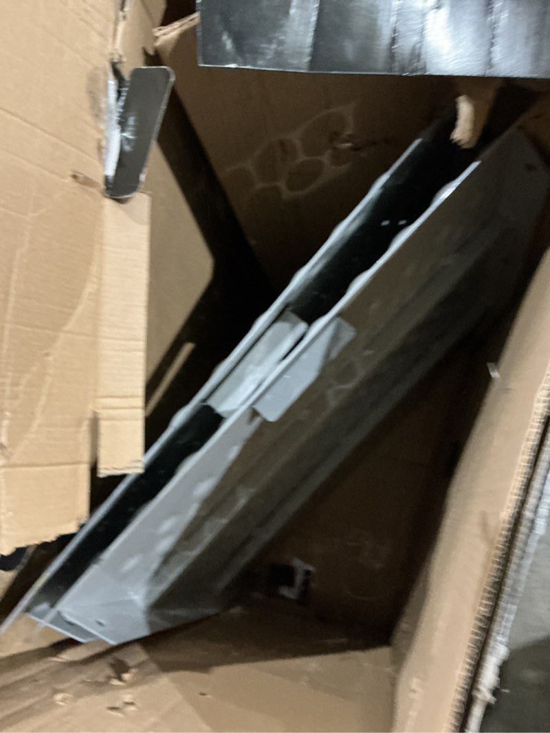 Condition photo showing Good Condition for vnn 29" x 48" shed ramp for riding mower & lawn equipment | 1500 lb capacity anti-slip punch plate ramp for atv, motorcycles, garages & barns (2pc, aluminum) slivery 2pcs (29" l x 48" w)